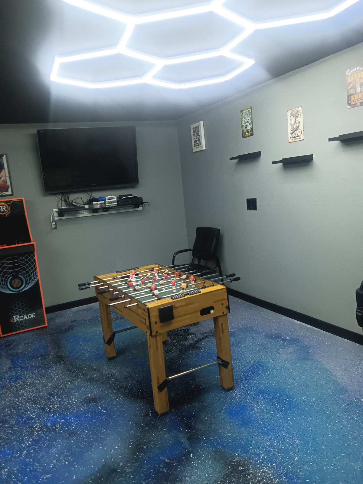 Foosball and arcade games in the ManCave